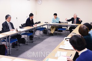 全国カジノ賭博場設置反対連絡協議会の拡大幹事会＝14日、大阪市中央区内