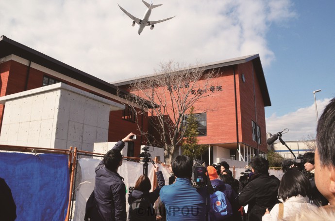 ４月開校予定の瑞穂の国小學院＝15日、豊中市内